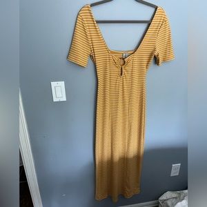 ASOS YELLOW MIDI DRESS